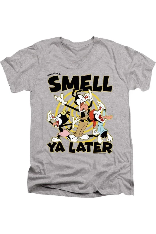 Men's Shirts for HikingAnimaniacs Smell Ya Later Short Sleeve Adult V Neck Premium Cotton Tee / T-Shirt Men's Shirts for HikingAnimaniacs Smell Ya Later Short Sleeve Adult V Neck Premium Cotton Tee / T-Shirt
