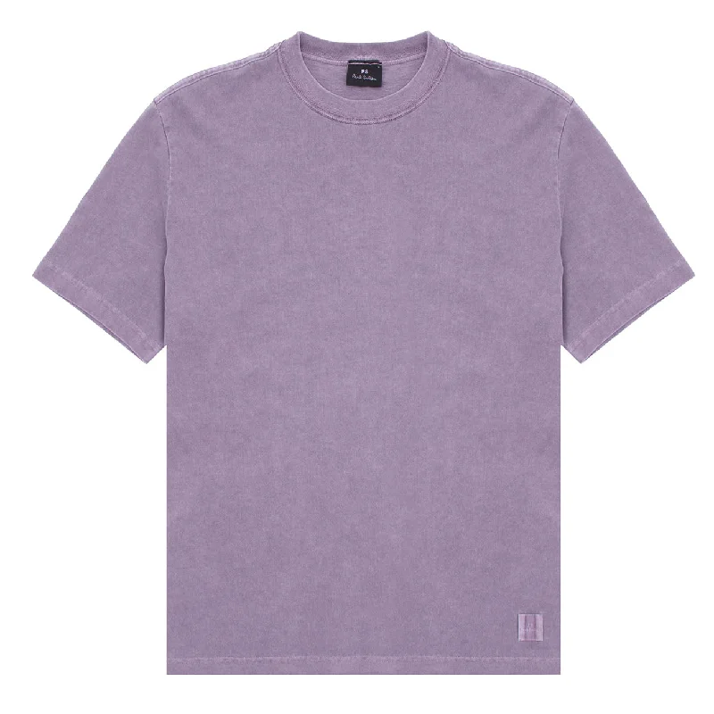 Men's Shirts with Adjustable HemlinesPaul Smith S/S T-Shirt Acid Wash Mauve