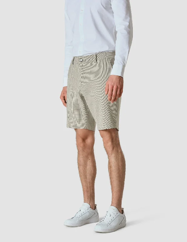 Men's High-Waisted Pants for a Retro StyleEssential Shorts Duo Check Green