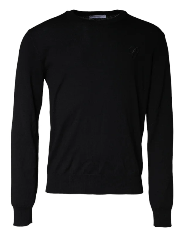 Men's Sweaters with EmbellishmentsDolce & Gabbana Wool Knit Crew Neck Pullover Men's Sweater Men's Sweaters with EmbellishmentsDolce & Gabbana Wool Knit Crew Neck Pullover Men's Sweater