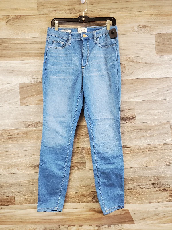 Men's Jeans with RipsJeans Straight By Universal Thread In Blue, Size: 8