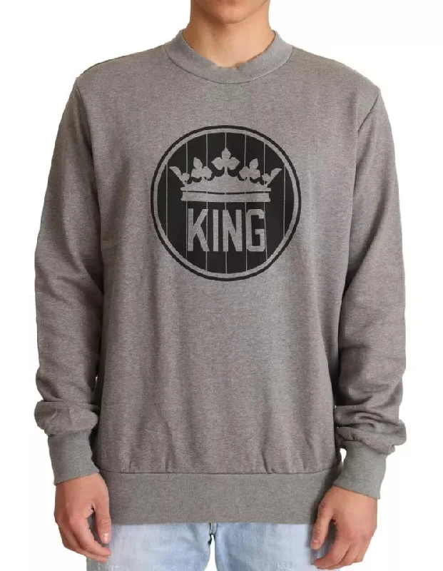 Men's Sweaters for Winter SportsDolce & Gabbana Crown King Cotton Pullover Men's Sweater Men's Sweaters for Winter SportsDolce & Gabbana Crown King Cotton Pullover Men's Sweater