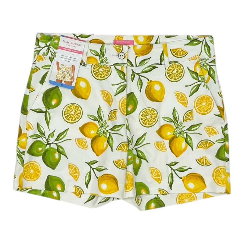 Men's Casual Pants for Everyday WearShorts By Isaac Mizrahi In Yellow, Size:10