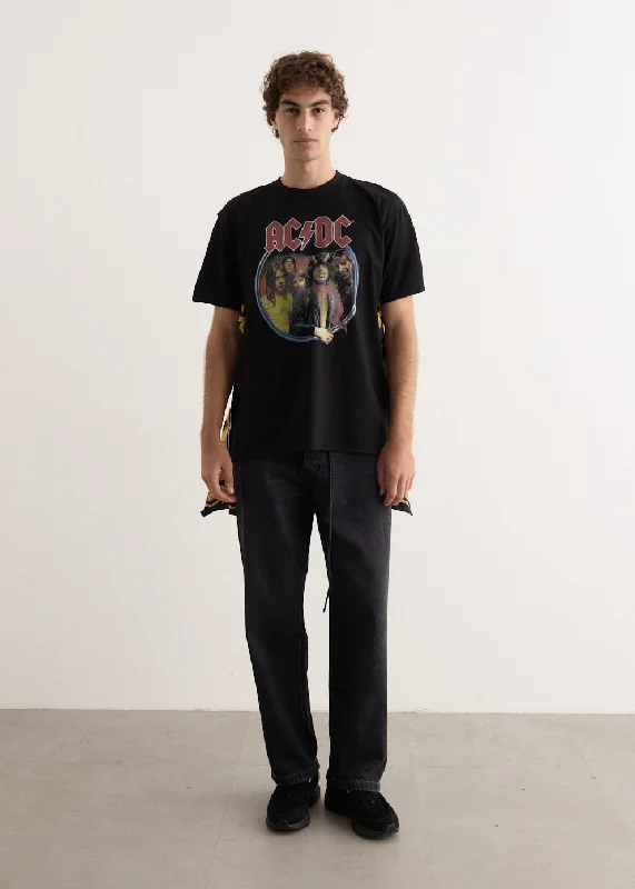 Men's Shirts with Plaid PatternsSilk Scarf AC/DC T-Shirt