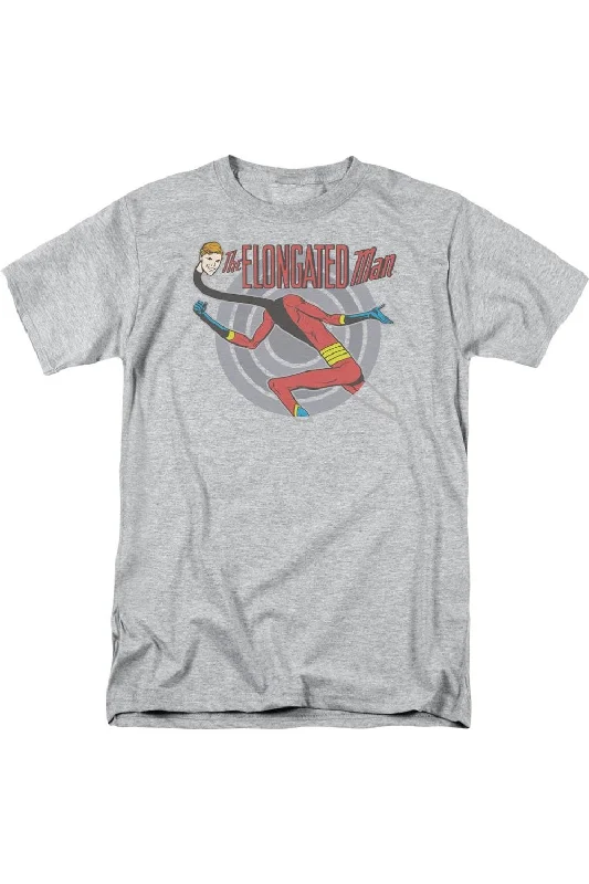 Men's Shirts with Pleated HemlinesDC Comics Elongated Man Short Sleeve Adult Tee / T-Shirt Men's Shirts with Pleated HemlinesDC Comics Elongated Man Short Sleeve Adult Tee / T-Shirt