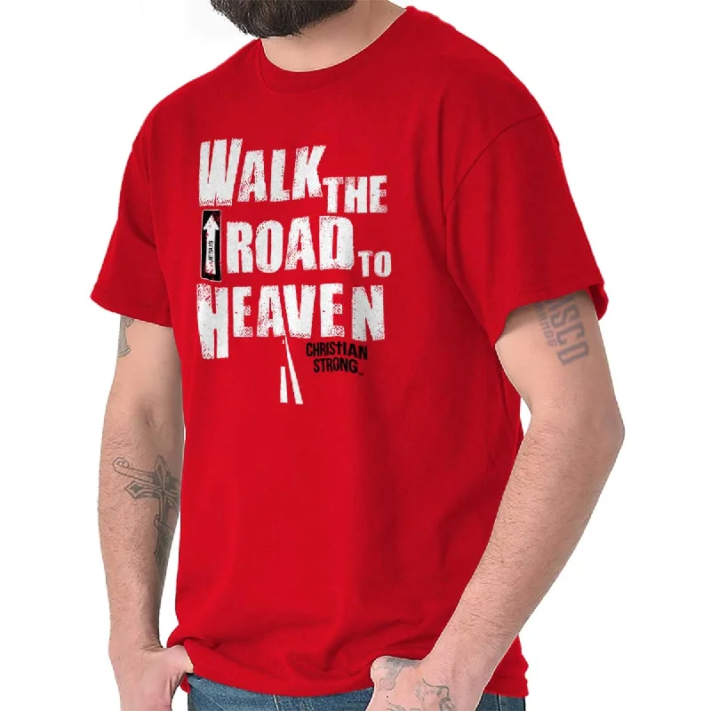Men's Solid-Color Block Shirts for a Bold StatementRoad to Heaven T Shirt