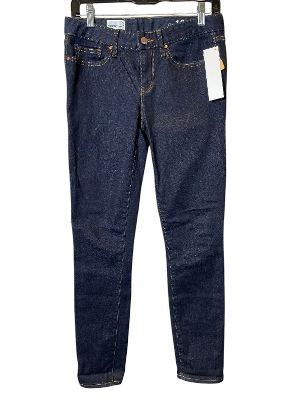 Men's Jeans with EmbroideryJeans Skinny By Gap In Blue Denim, Size: 4