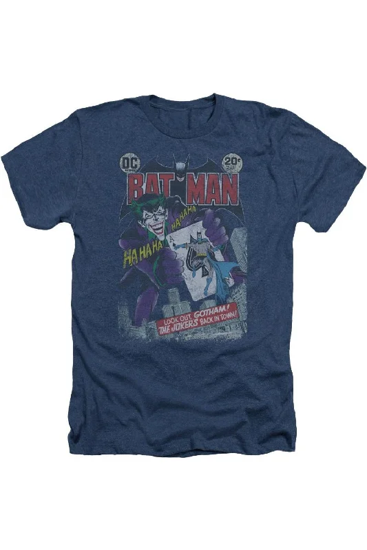 Men's Shirts with Floral PrintsBatman #251 Distressed Adult Heather Tee / T-Shirt