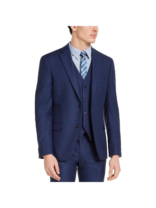 Mens Suit Separate Slim Fit Two-Button Suit Jacket