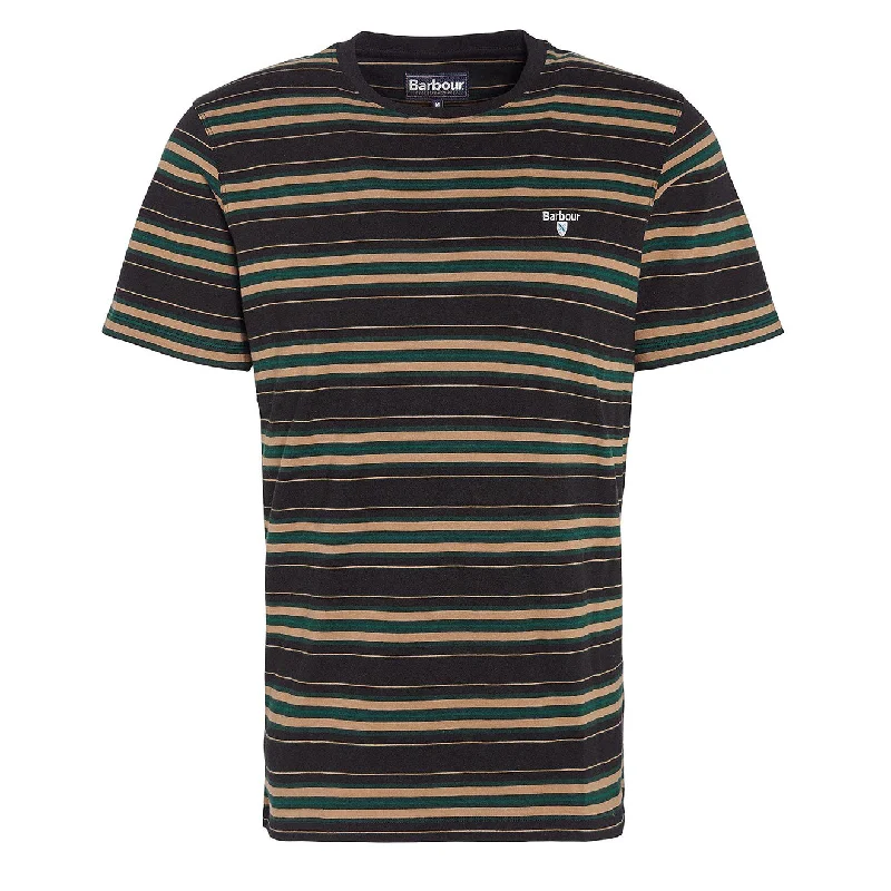 Men's Dressy Shirts for Formal EventsBarbour Boldron Stripe T-Shirt Black