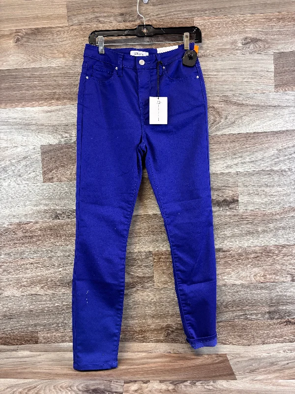 Authentic Raw Denim Men's JeansJeans Straight By Zenana Outfitters In Purple, Size: 4