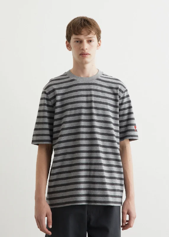 Men's Shirts for Beach OutingsShort Sleeve Mariniere T-Shirt