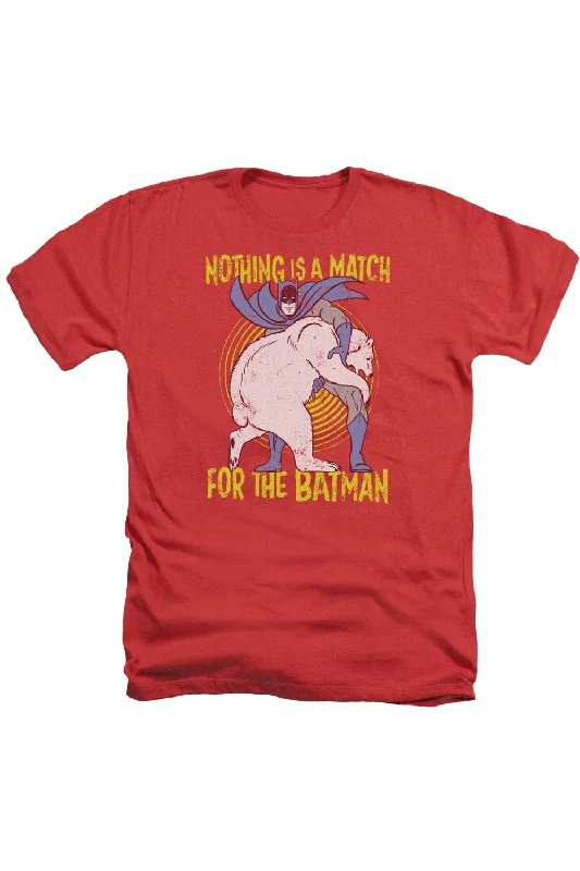 Men's Sleeveless TopsBatman Bear Wrastling Adult Heather Tee / T-Shirt