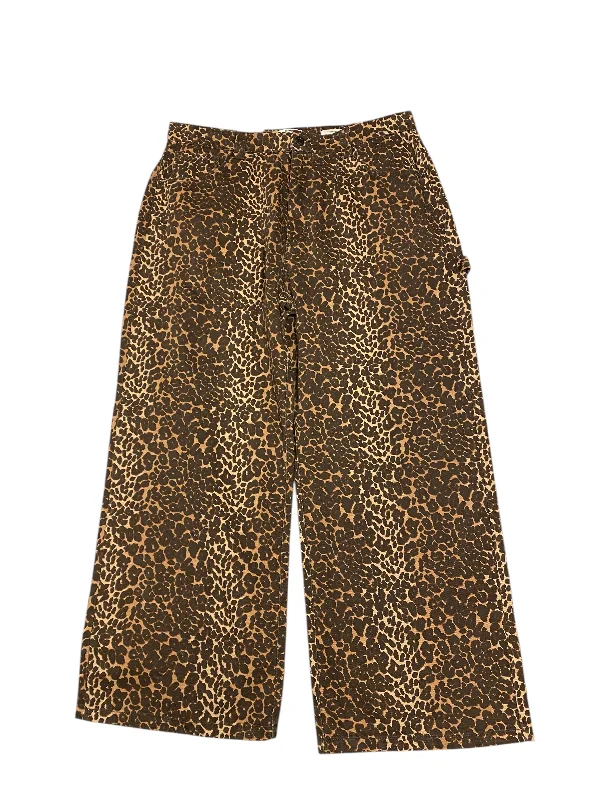 Casual Ripped Men's JeansJeans Straight By Cotton On In Animal Print, Size:18