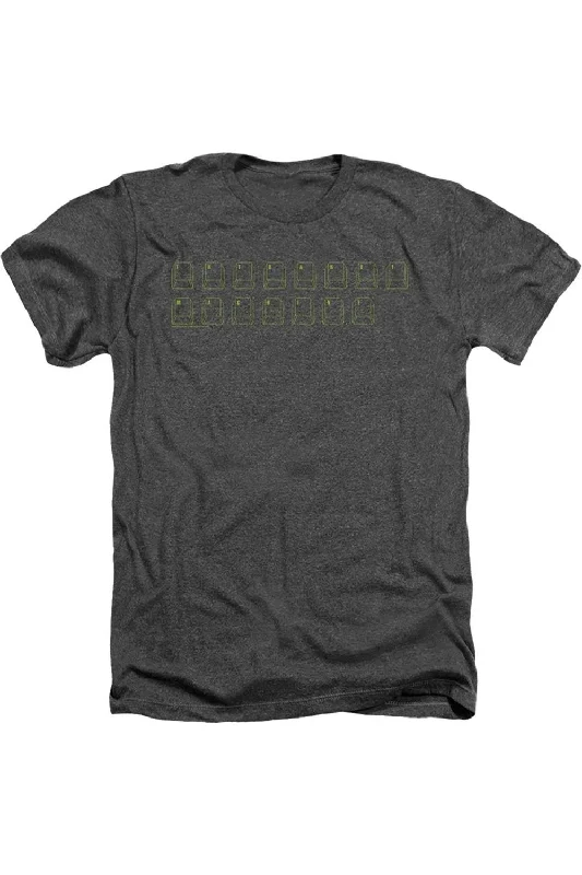 Men's Shirts with Rounded HemlinesBig Bang Theory Intranet Machine Adult Heather Tee / T-Shirt Men's Shirts with Rounded HemlinesBig Bang Theory Intranet Machine Adult Heather Tee / T-Shirt