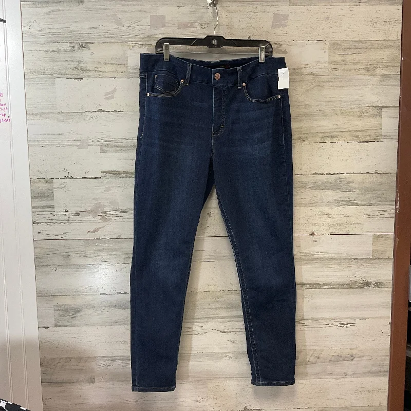 Elegant Men's JeansJeans Skinny By Seven 7 In Blue Denim, Size: 16