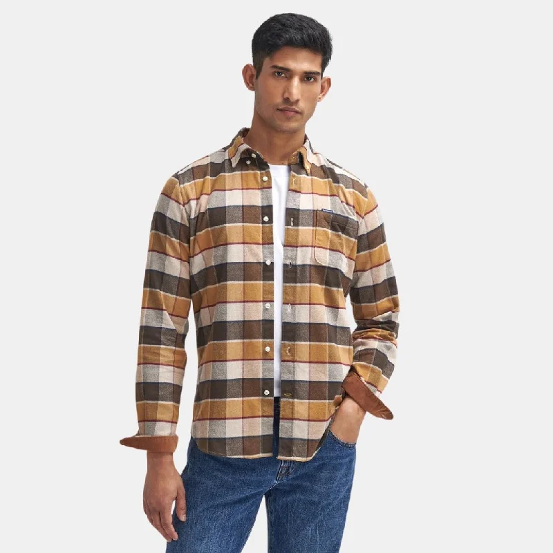 Men's Logo T-Shirts for Brand RepresentationValley Tailored Long-Sleeved Shirt (Classic Brown) Men's Logo T-Shirts for Brand RepresentationValley Tailored Long-Sleeved Shirt (Classic Brown)