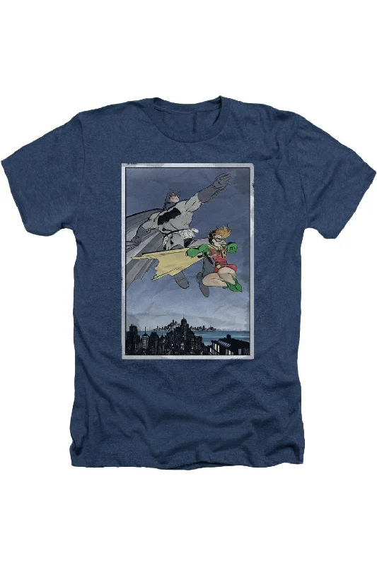 Men's Shirts with Appliqué DetailsBatman Dkr Duo Adult Heather Tee / T-Shirt
