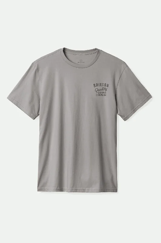 Warm Men's Fleece-Lined TopsHubal S/S Tailored T-Shirt - Heather Grey