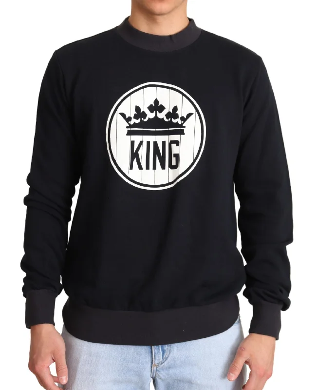 Men's Sweaters with Argyle PatternsDolce & Gabbana Regal Crown Motive Crewneck Men's Sweater Men's Sweaters with Argyle PatternsDolce & Gabbana Regal Crown Motive Crewneck Men's Sweater