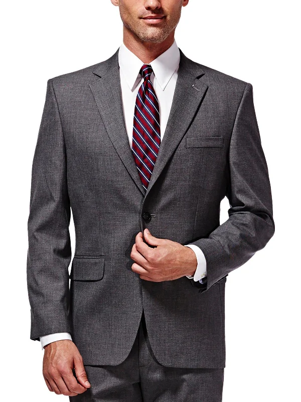 Mens Professional Office Two-Button Blazer