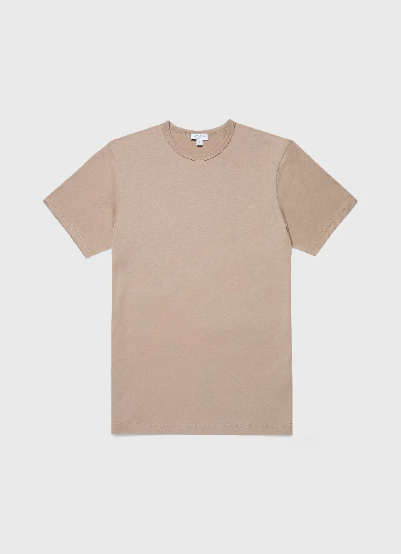 Men's Shirts with Abstract DesignsMen's Classic T-shirt in Sandstone