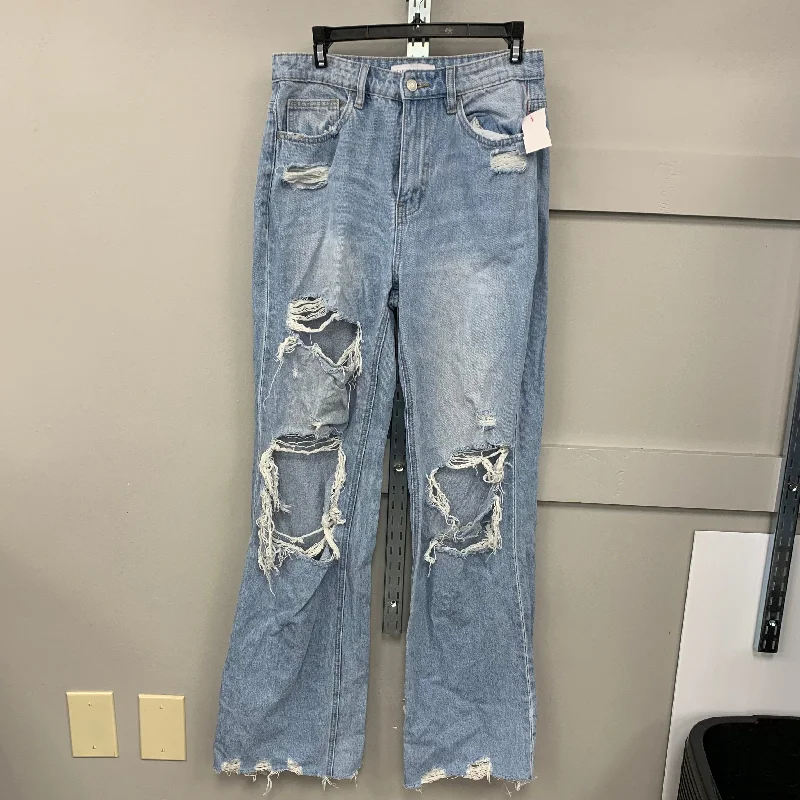 Trendy Men's JeansJeans Boyfriend By Flying Monkey In Blue Denim, Size: 6