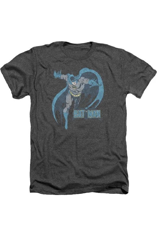 Men's Shirts with Zippered PocketsDC Comics Desaturated Batman Adult Heather Tee / T-Shirt Men's Shirts with Zippered PocketsDC Comics Desaturated Batman Adult Heather Tee / T-Shirt