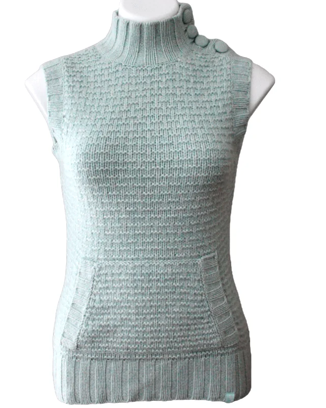 Men's Sweaters with Contrast TrimSoft Summer Dusty Sage Wool Sweater