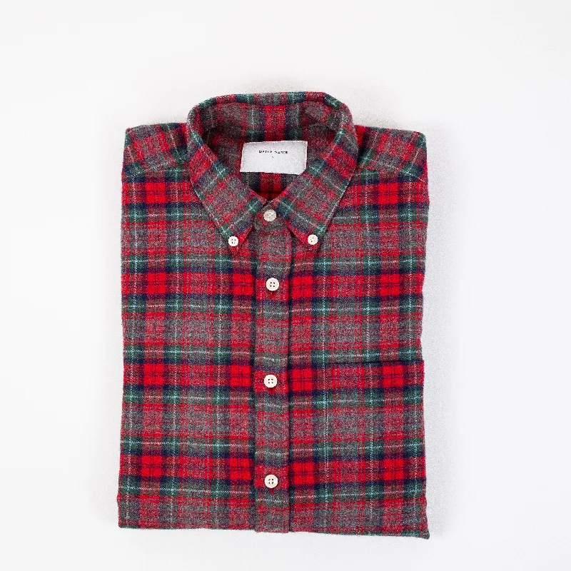 Lightweight Men's Poplin ShirtsAntonio Plaid Shirt