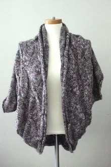 Men's Sweaters with Built-In ScarvesSoft Summer Textured  Multicolor Cardigan