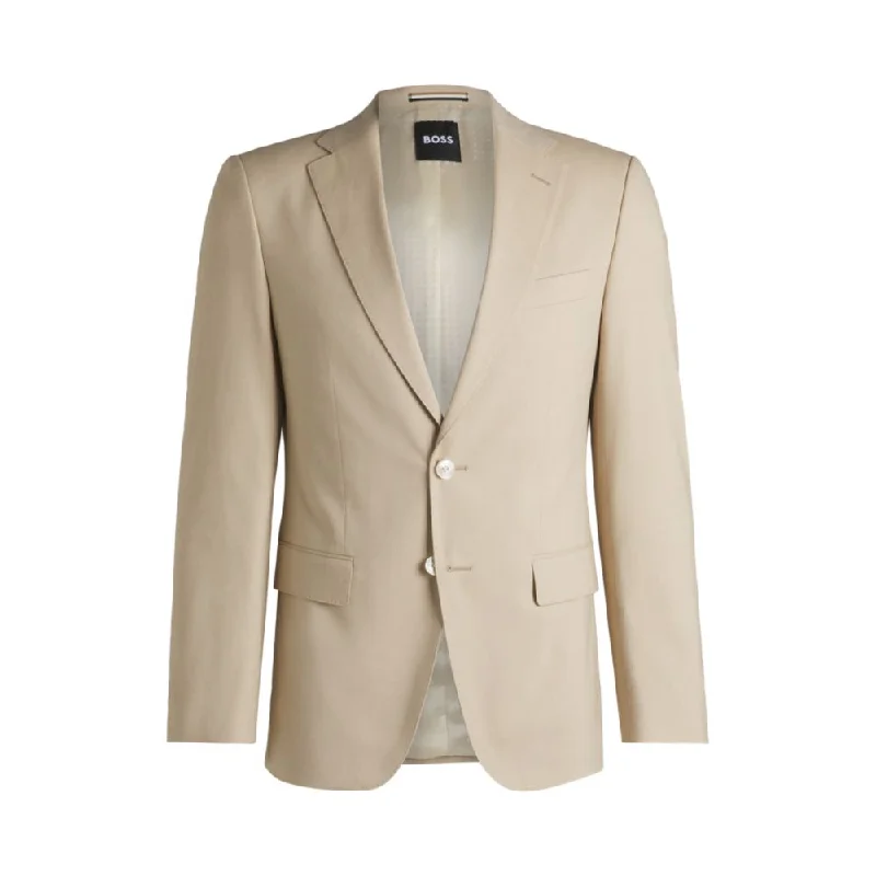 Slim-fit blazer in stretch chiffon