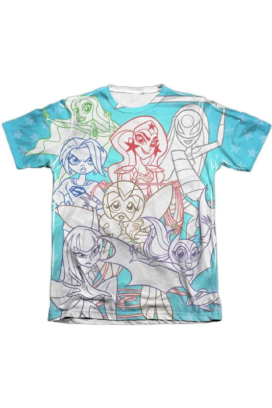 Men's Shirts for HikingDC Comics Superhero Girls Justice Gang (Front/Back Print) Short Sleeve Adult Poly Crew Tee / T-Shirt Men's Shirts for HikingDC Comics Superhero Girls Justice Gang (Front/Back Print) Short Sleeve Adult Poly Crew Tee / T-Shirt