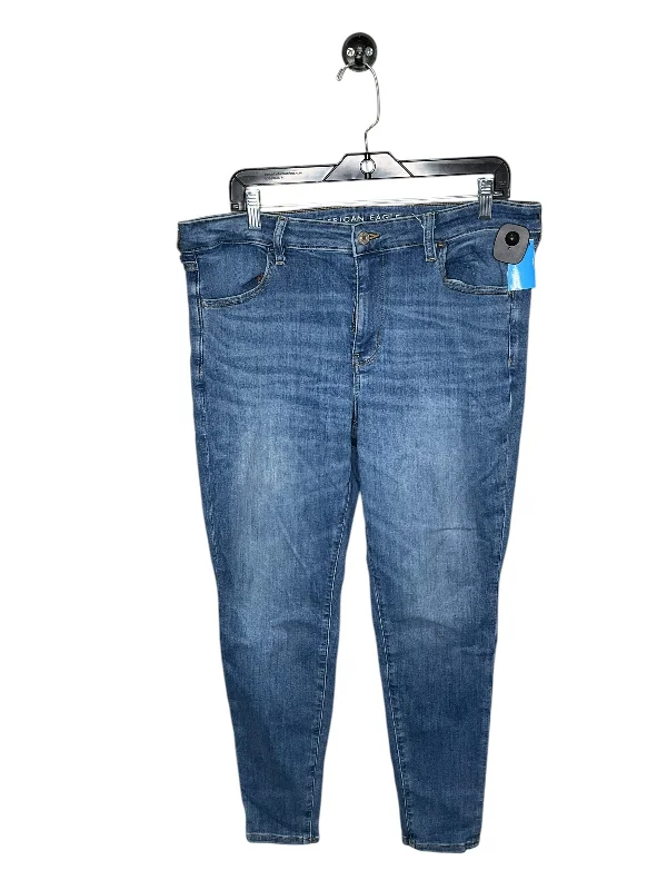 Fashionable Men's JeansJeans Straight By American Eagle In Blue Denim, Size: 18