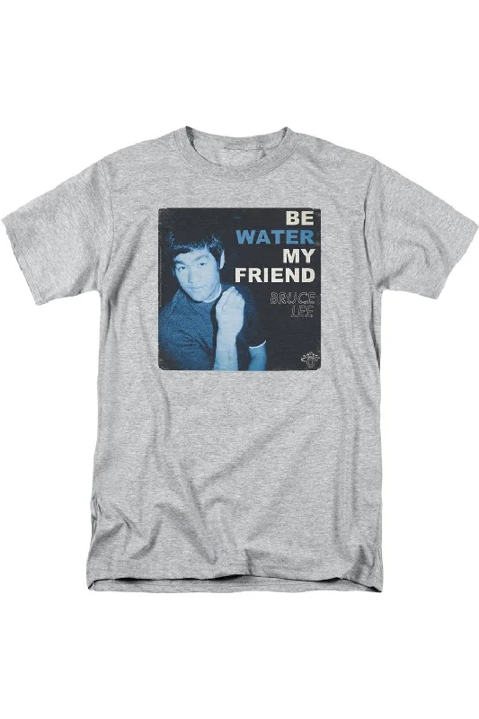 Men's Shirts with Mock NecksBruce Lee Water Short Sleeve Adult Tee / T-Shirt