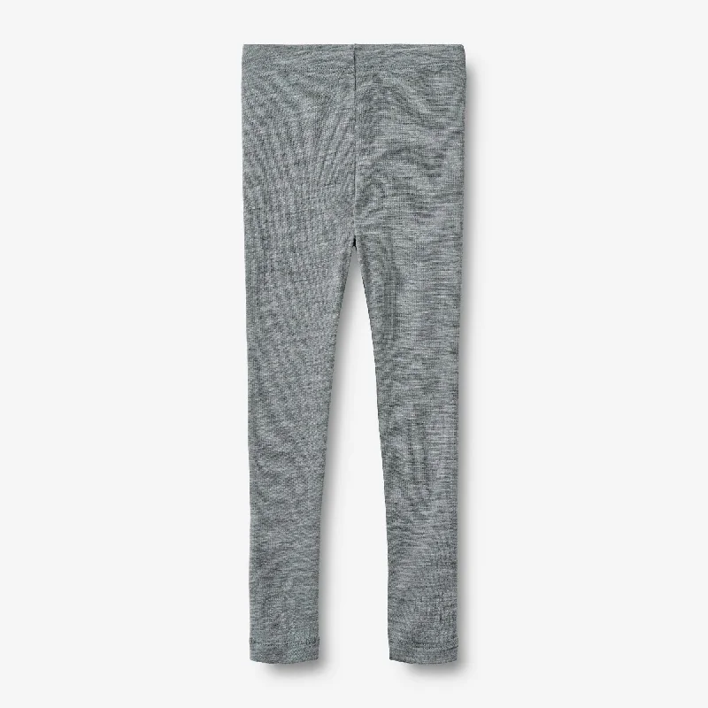 Men's Low-Waisted Pants for a Casual VibeWool Leggings Agi - melange grey