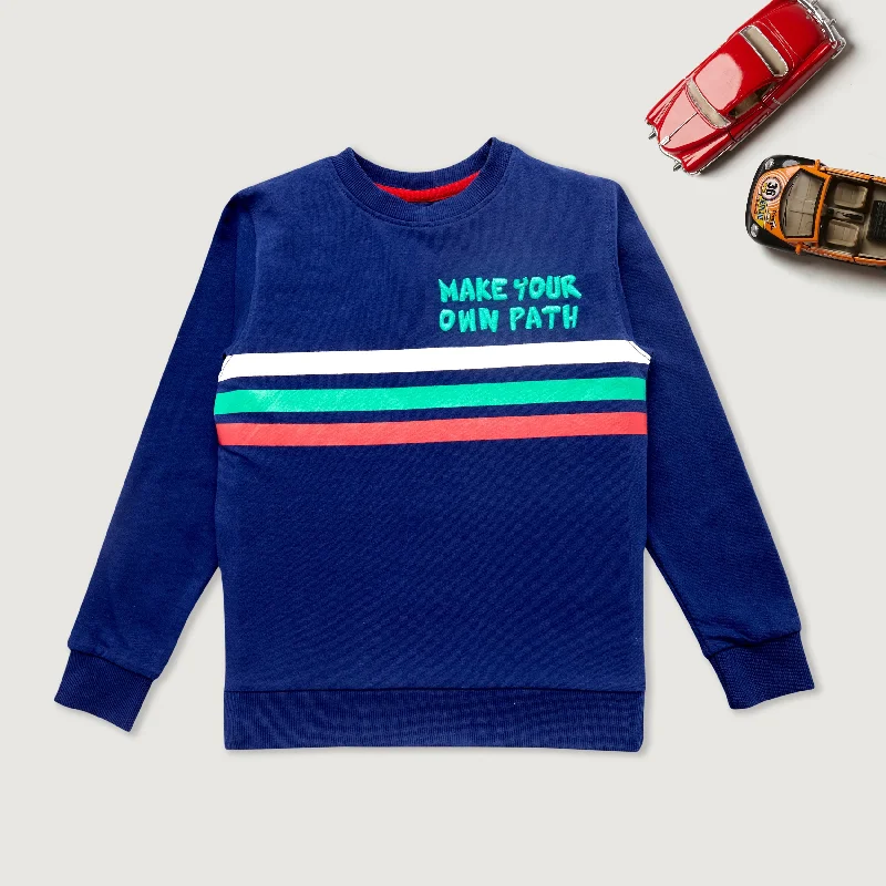 Men's Shirts for Beach OutingsBoy's Regular Fit Printed Sweat Tee