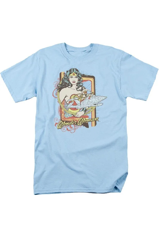 Men's Shirts with Bow TiesDC Comics Invisible Jet Short Sleeve Adult Tee / T-Shirt