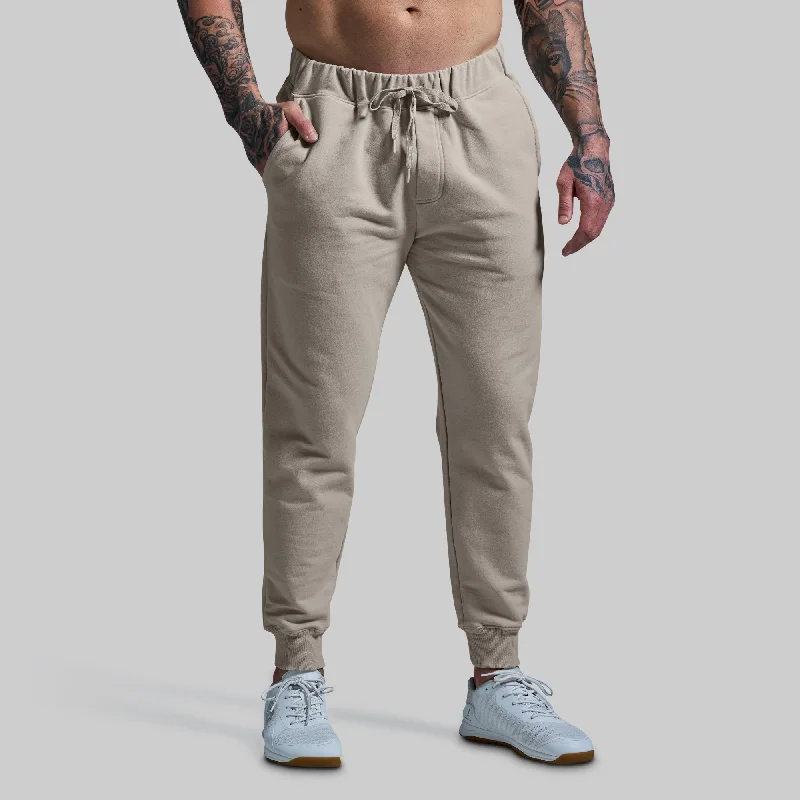 Men's Patterned Pants with StripesMen's Unmatched Jogger (Pumice)