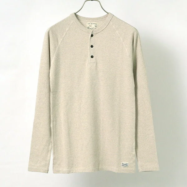 Men's Unique and Designer TopsKEPANI / Henley neck long sleeve tee