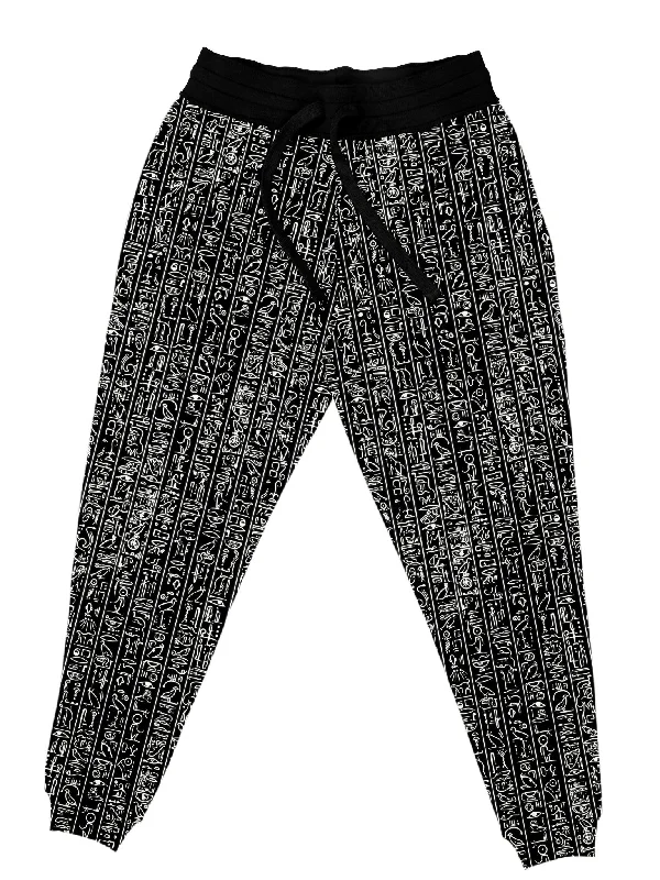 Men's Skinny Jeans for a Trendy LookEgyptian Glyphs (Black) Unisex Joggers