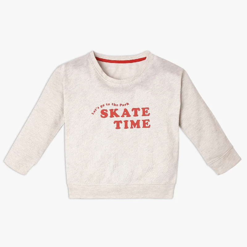Men's Shirts with CollarsGirl's Regular Fit Printed Sweat Tee