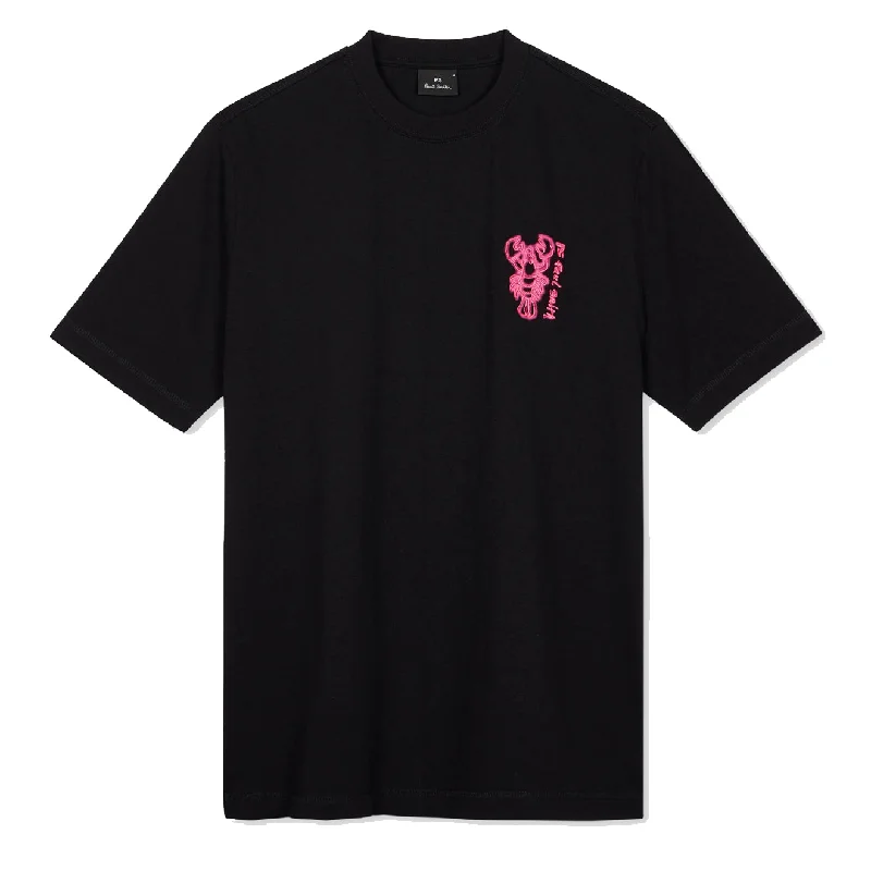 Elegant Men's Dress ShirtsPaul Smith Lobster Print T-Shirt Black