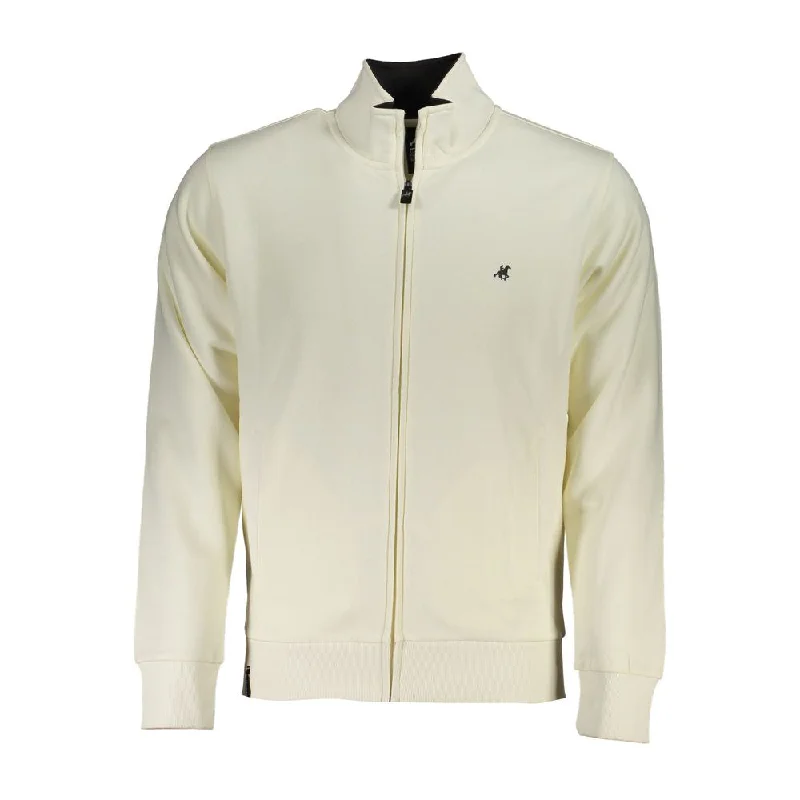 Men's Sweaters for LayeringU.S. Grand Polo Elegant Long Sleeve Zip Men's Sweater