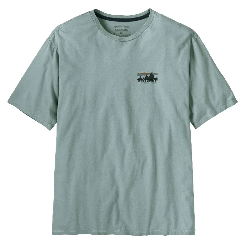 Men's Shirts with Roll-Up SleevesPatagonia '73 Skyline Organic T-Shirt Thermal Blue