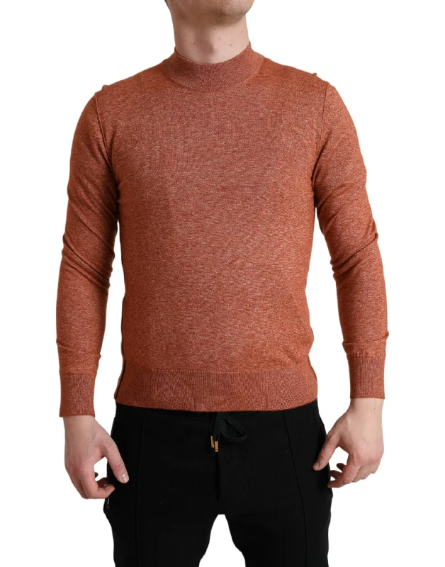 Men's Sweaters with Adjustable HemlinesDolce & Gabbana Silk-Cashmere Crew Neck Men's Sweater Men's Sweaters with Adjustable HemlinesDolce & Gabbana Silk-Cashmere Crew Neck Men's Sweater
