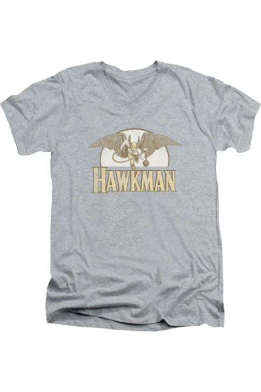 Men's Shirts with Hook-and-Loop ClosuresDC Comics Fly By Short Sleeve Adult V Neck Tee / T-Shirt