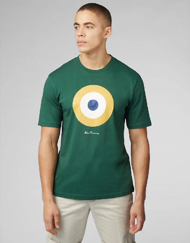Men's Shirts with Snap ButtonsBen Sherman Signature Target Green T-Shirt