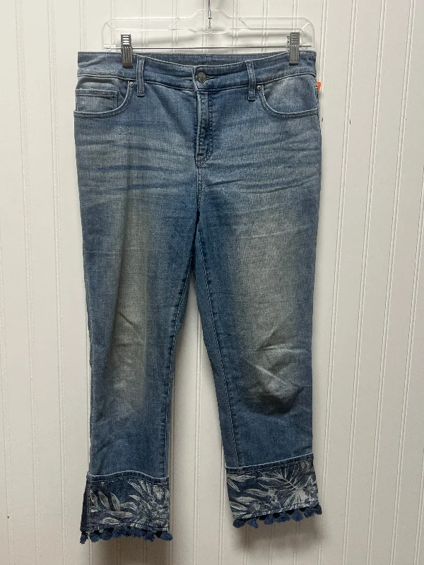 Hipster Skinny Men's JeansJeans Boyfriend By Chicos In Blue Denim, Size: 4