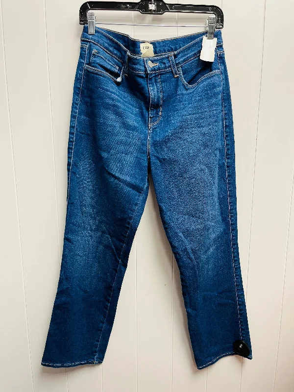 Men's Jeans with EmbroideryJeans Straight By lagence In Blue Denim, Size: 8
